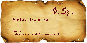 Vadas Szabolcs névjegykártya